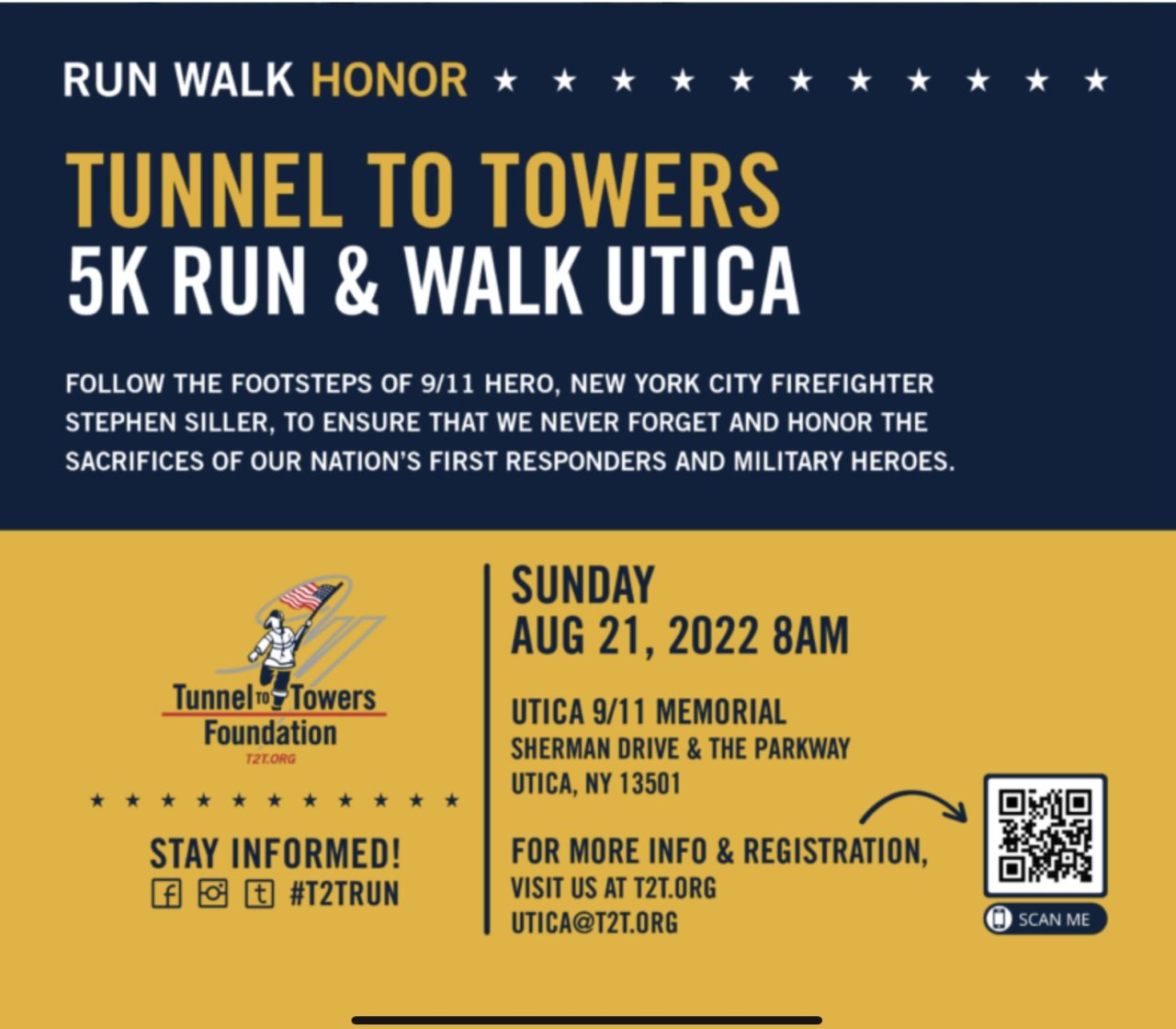 August 2022 Tunnel To Towers Run/Walk Connor's Way